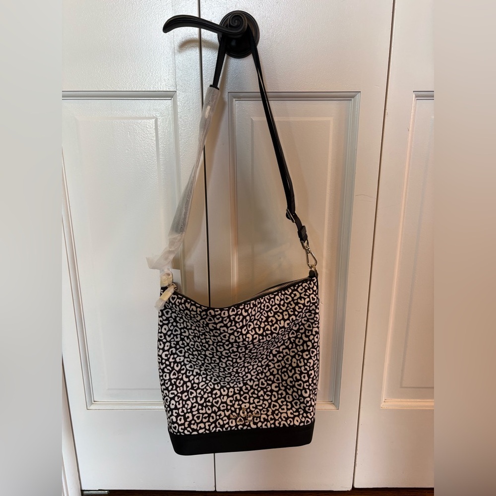 Kate Spade NY Chelsea Leopard Duffle Crossbody Bag - NEW